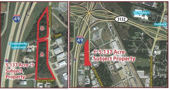 Land For Sale in Southeast Shreveport 5.137 Acres: St. Vincent & Mccarey St., Shreveport, LA 71106